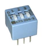 CTS Electronic Components 206-3S Büyütülmüş Görüntü