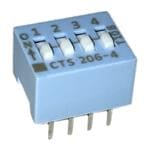 CTS Electronic Components 206-4S Büyütülmüş Görüntü