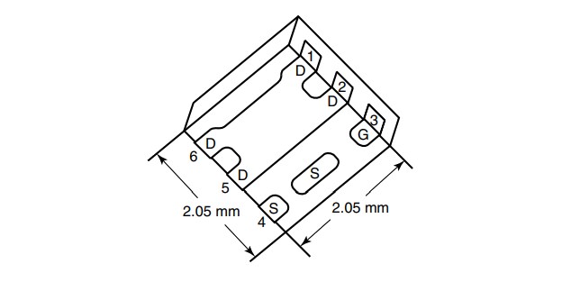 Mechanical Drawing - Vishay Semiconductors PowerPAK SC-70 MOSFETs