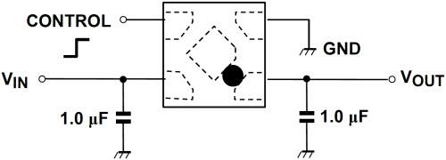 Application Circuit Diagram - Toshiba TCR3DM Series CMOS LDO Voltage Regulators