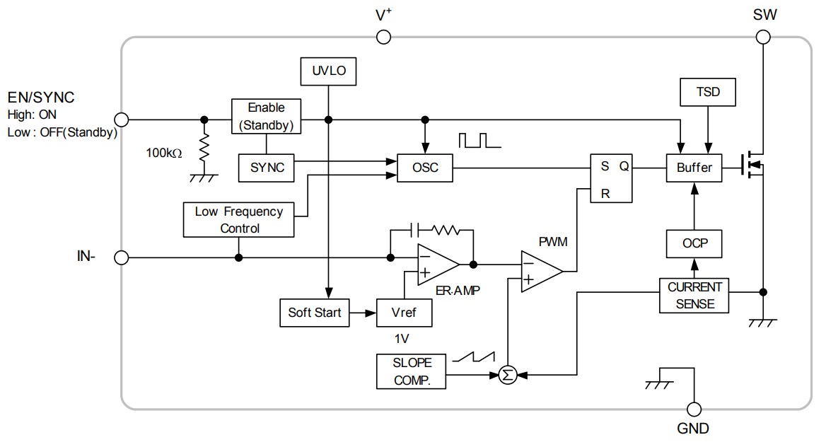 Block Diagram - Nisshinbo NJW4132 Step-Up Switching Regulators