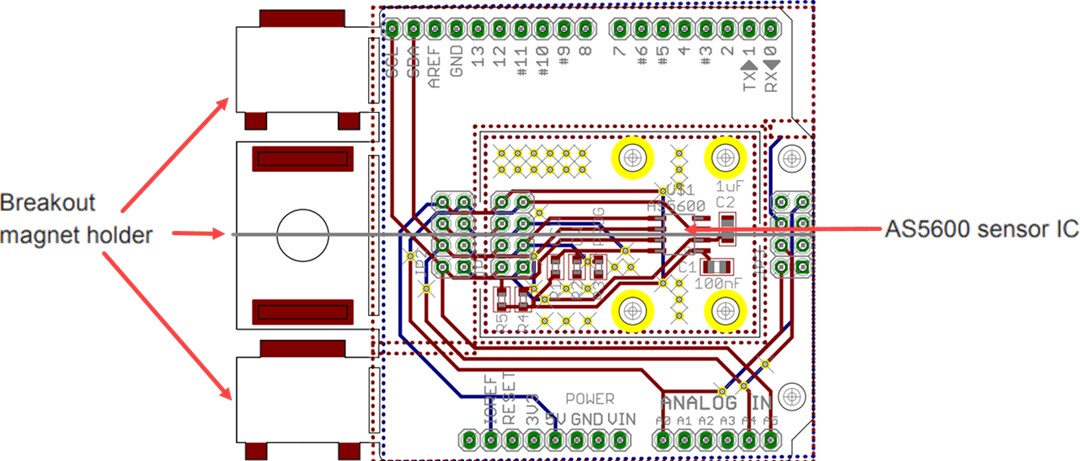 ams OSRAM AS5600-POTUINO Shield