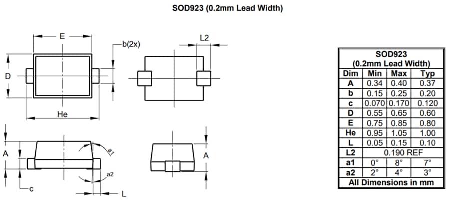 Diodes Incorporated DZ9Fx Surface-Mount Zener Diodes