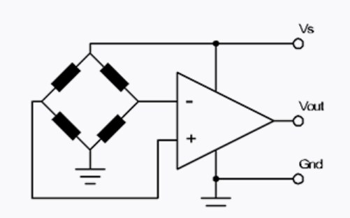 Application Circuit Diagram - Amphenol All Sensors AXCA Amplified Middle Pressure Sensors