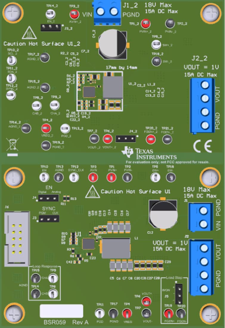 Mechanical Drawing - Texas Instruments TPS542A50EVM-059 Converter Evaluation Module