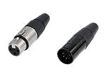 REAN Finger Groove XLR Cable Connectors