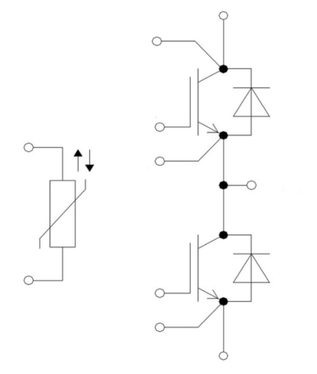 Application Circuit Diagram - Infineon Technologies FF300R08W2 Automotive EasyPACK™ 2B EDT2 Module