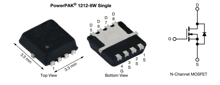Vishay / Siliconix SQSA12CENW Automotive N-Ch 100V MOSFET
