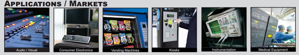 Chart - E-Switch TL2233 Pushbutton Switches