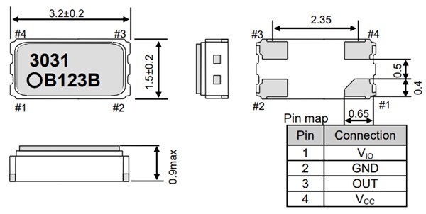 Epson Timing SG-3031CM Crystal Oscillator