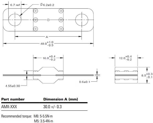 Eaton Electronics AMX Automotive Bolt-in Fuses
