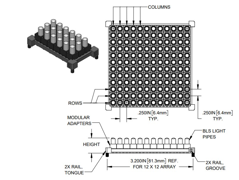 Mechanical Drawing - BIVAR MLPS (Modular Light Pipe System)