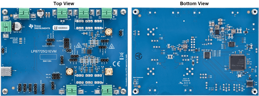 Mechanical Drawing - Texas Instruments LP87725Q1EVM Converter Evaluation Module (EVM)