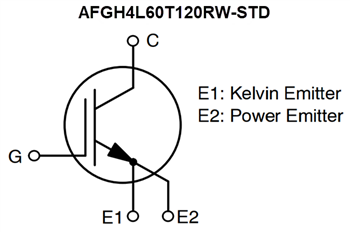 Schematic - onsemi AFGH4L60T120RWx-STD N-Channel Field Stop VII IGBTs