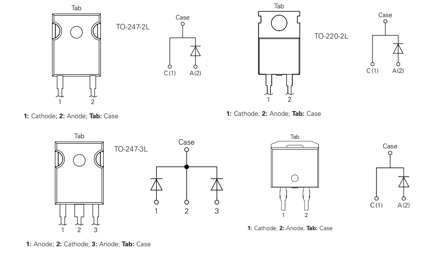 Mechanical Drawing - IXYS DCK SiC Schottky Diodes