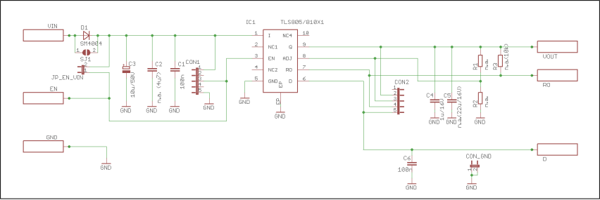 Schematic - Infineon Technologies TLS810x1LD Demonstration Boards