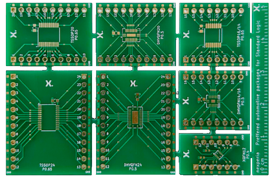 Nexperia Dual In-line Logic Footprint Adapter Boards